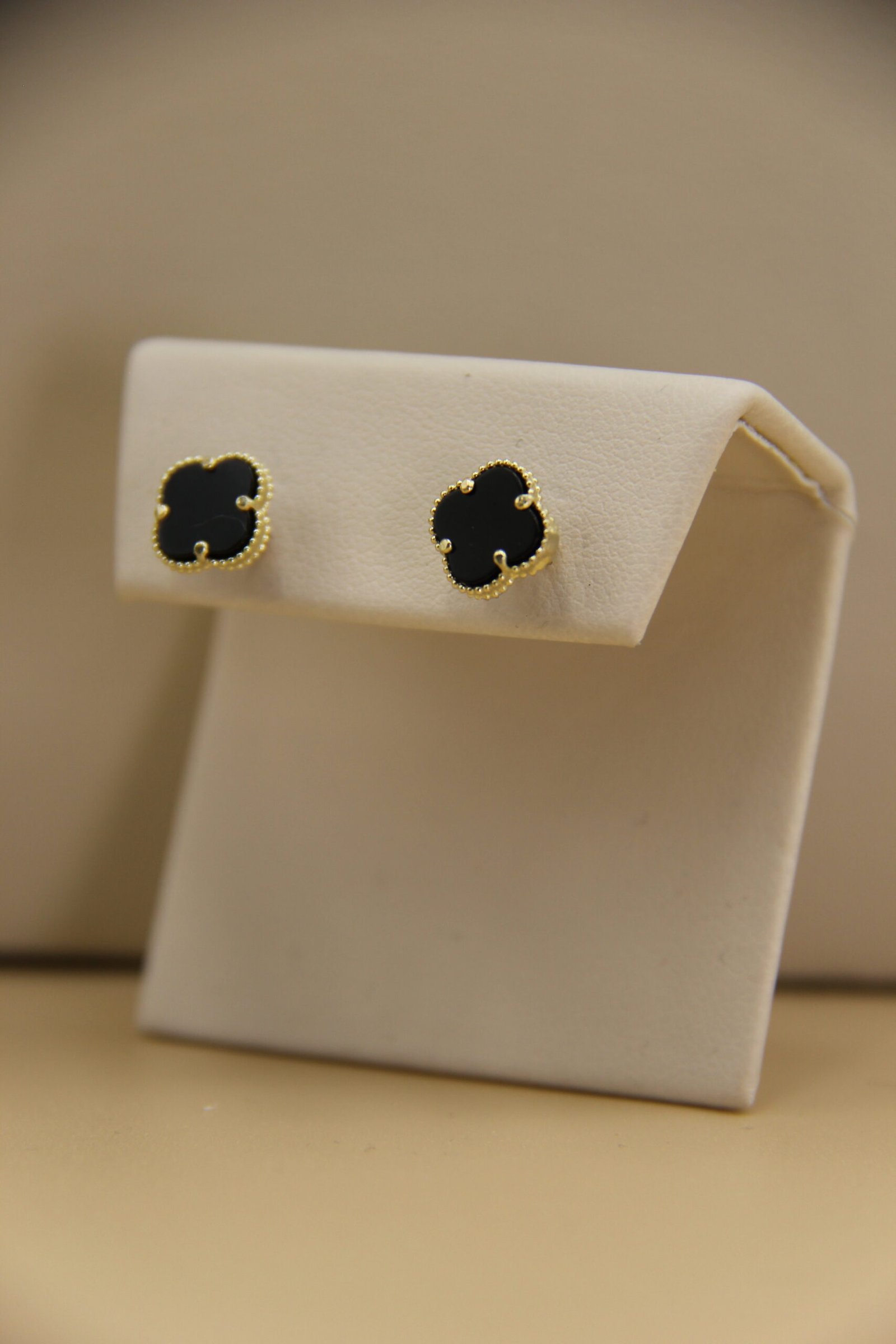 Small Black VC Earrings 10k - Image 4