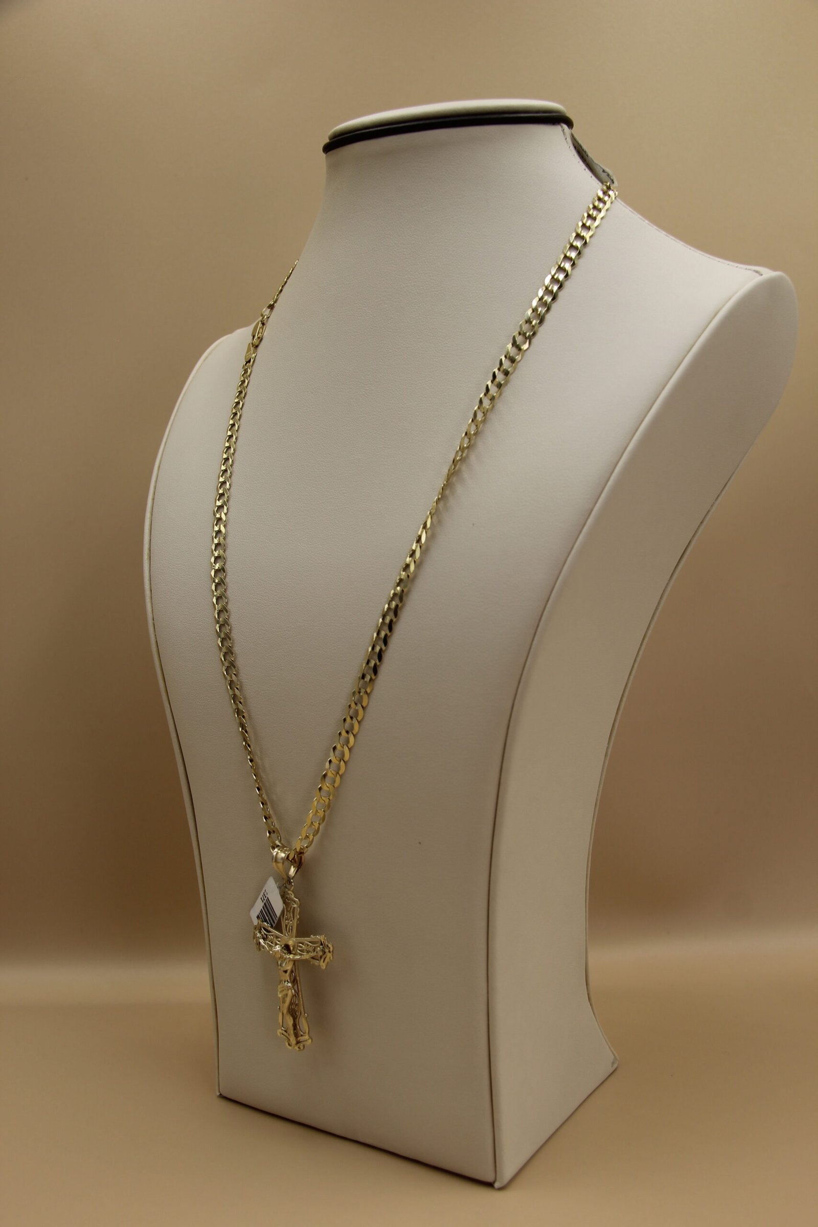 Hammered Chain with Christ 10k - Image 4