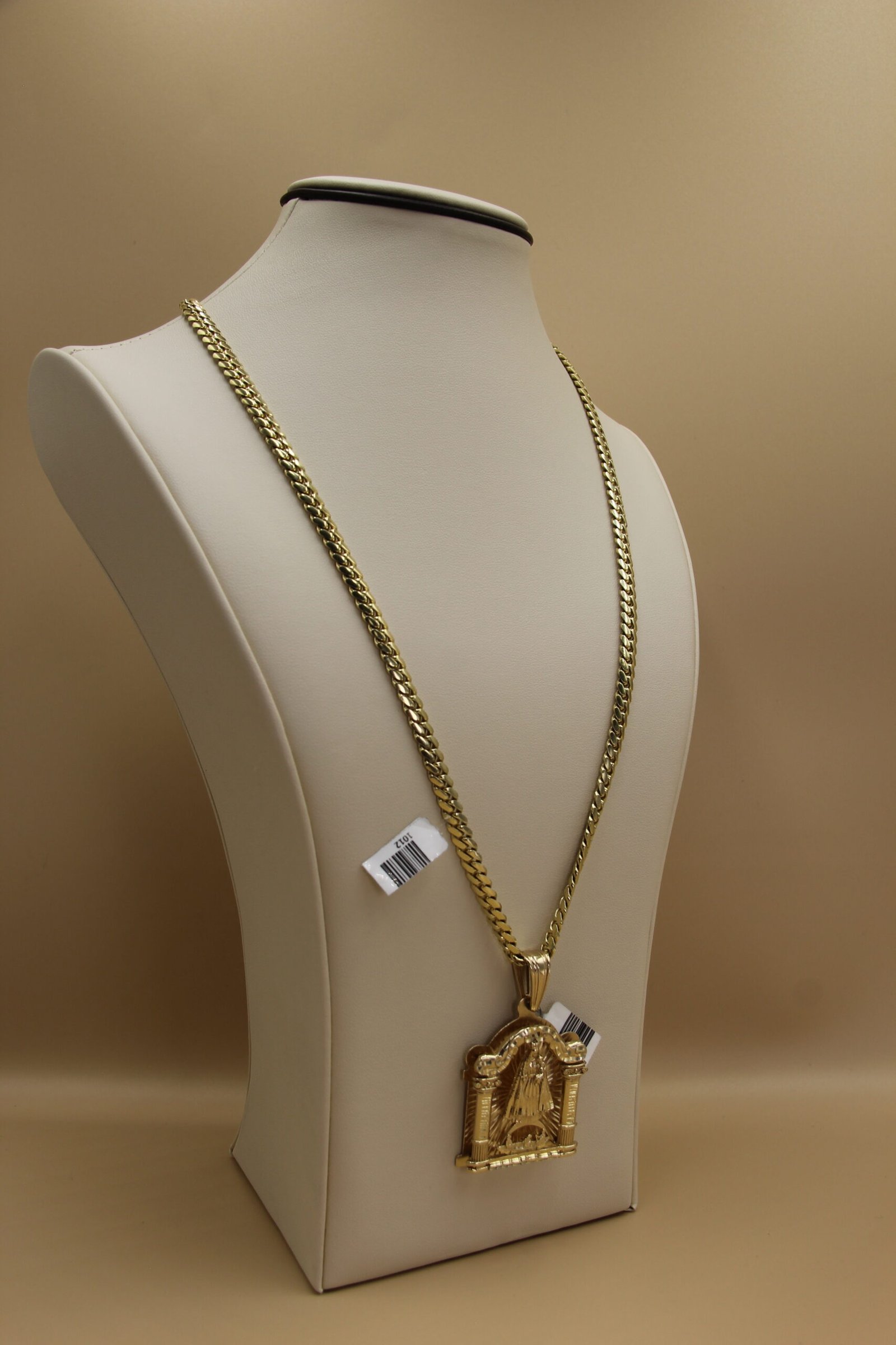 Cubalink Chain with Caridad del Cobre 10k - Image 3