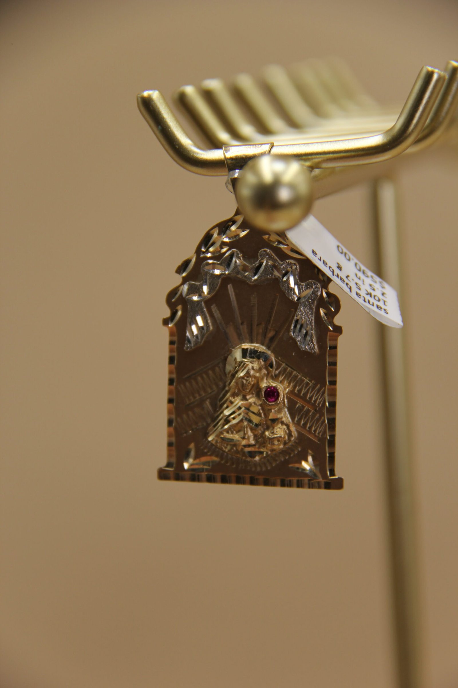 Saint Barbara Pendant 10k - Image 4
